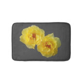 Zwei gelbe Rosen Badematte (Vorderseite)