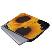 Zwei gelbe Sonnenblumen Laptopschutzhülle (Vorne Knopf)
