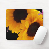 Zwei gelbe Sonnenblumen Mousepad (Mit Mouse)