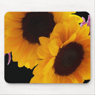 Zwei gelbe Sonnenblumen Mousepad