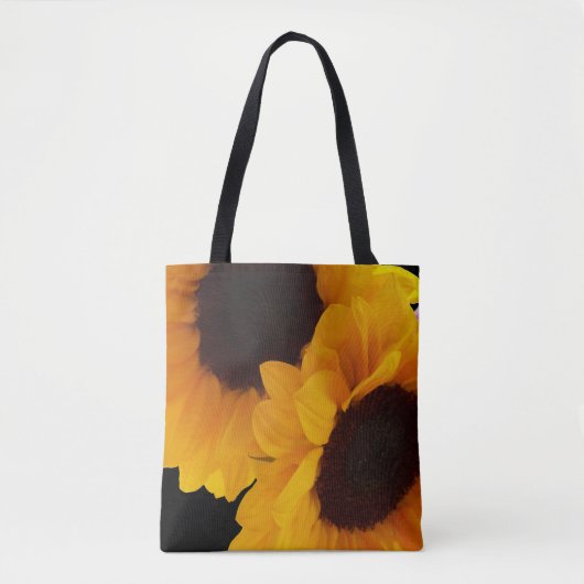 Zwei gelbe Sonnenblumen Tasche (Vorderseite)