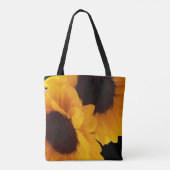 Zwei gelbe Sonnenblumen Tasche (Rückseite)