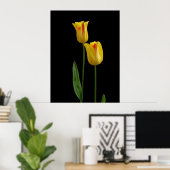 Zwei gelbe Tulpen Poster (Heimbüro)