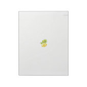 zwei gelbe und grüne Blume auf weißem Hintergrund Notizblock (Rotiert)