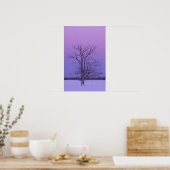 Zwei gepflasterte Bäume bei Sonnenaufgang; Chippew Poster (Küche)