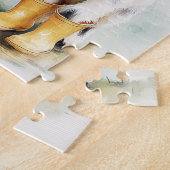 Zwei Gepunktete Babyziegen am Regentag Puzzle (Seite)