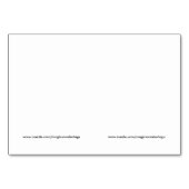 Zwei Geschenktasten - Cartoon-Rentier und Maus Tischnummer (Rückseite)