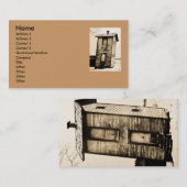 Zwei Geschichten-Nebengebäude - Vintag Visitenkarte (Vorne/Hinten)