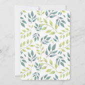 Zwei geschlechtsneutrale Safaritiere Babydusche Einladung (Rückseite)