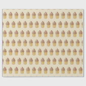 Zwei Geschmacksrichtungen Eiscreme-Cup Geschenkpapier (Flach)