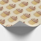 Zwei Geschmacksrichtungen Eiscreme-Cup Geschenkpapier (Ecke)