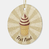 Zwei Geschmacksrichtungen Eiscreme-Cup Keramik Ornament (Links)