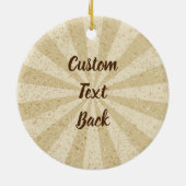 Zwei Geschmacksrichtungen Eiscreme-Cup Keramik Ornament (Hinten)