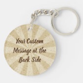 Zwei Geschmacksrichtungen Eiscreme-Cup-Schlüsselan Schlüsselanhänger (Rückseite)