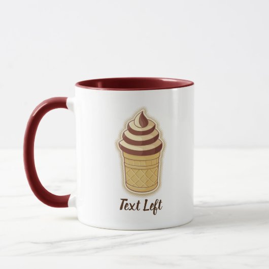 Zwei Geschmacksrichtungen Eiscreme-Cup Tasse (Links)