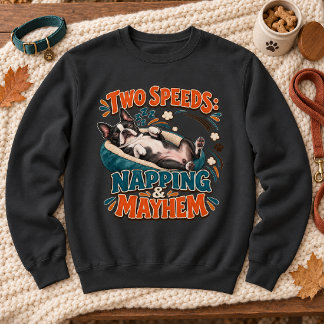 Zwei Geschwindigkeiten dösen & Chaos Lustiger Bost Sweatshirt