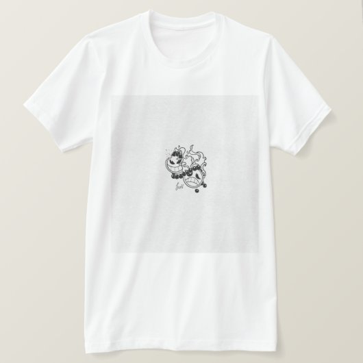 Zwei Gesichter Art T - Shirt - Abstraktes Split De (Design vorne)