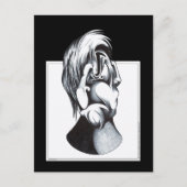 Zwei Gesichter der Trauer Postkarte (Vorderseite)