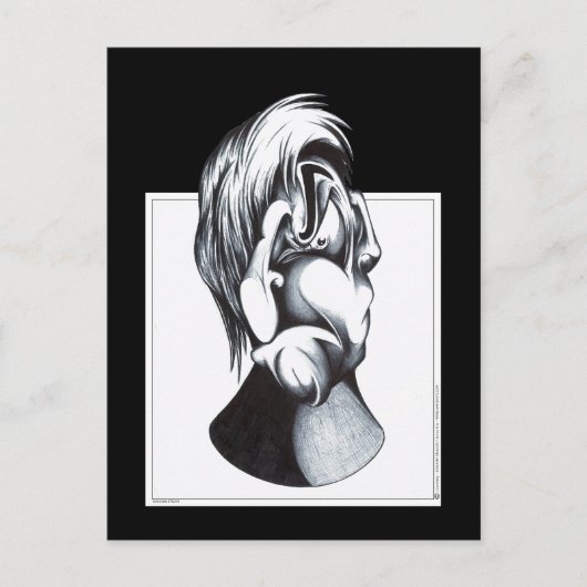 Zwei Gesichter der Trauer Postkarte (Vorderseite)