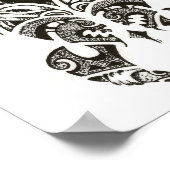 zwei Gesichter (Honu)Schildkröte Poster (Ecke)