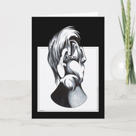 Zwei Gesichter Leid Karte (Vorderseite)