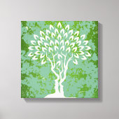 Zwei Gesichter verborgene Baummagie offenbart Leinwanddruck (Vorderseite)