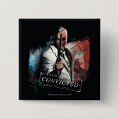 Zwei Gesichter - verurteilt Button (Vorderseite)