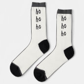 Zwei Gesichtsocken, Text und Streifen Socken (Linkes Detail)