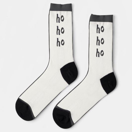 Zwei Gesichtsocken, Text und Streifen Socken (Linkes Detail)