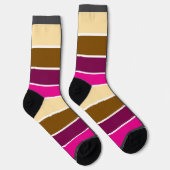 Zwei Gesichtsocken, Text und Streifen Socken (Rechts)