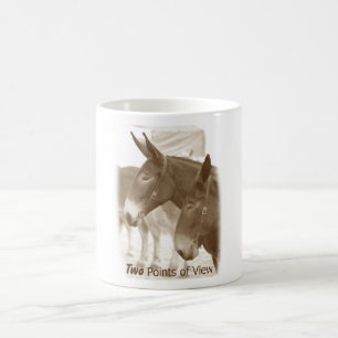 Zwei Gesichtspunkte Kaffeetasse