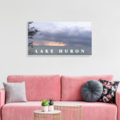 Zwei Gewitter über Huron Leinwanddruck (Insitu (Wohnzimmer))