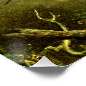 Zwei gezogene Visorbearer Hummingbirds, Poster (Ecke)