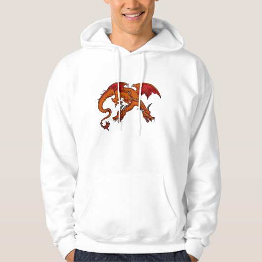 Zwei gingen Drache Hoodie voran (Vorderseite)