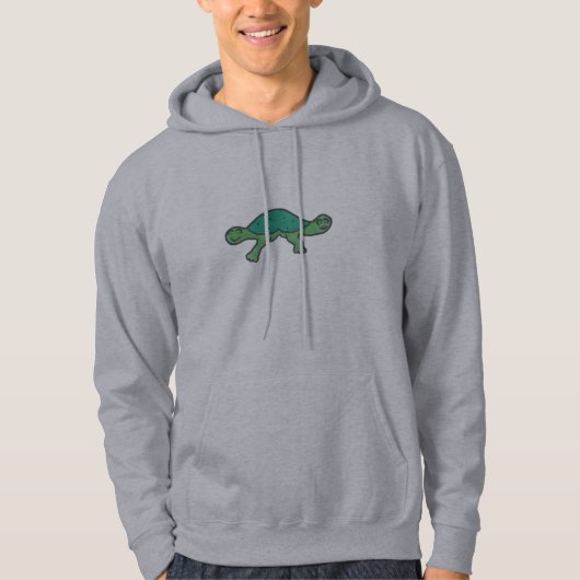 zwei gingen Schildkröte voran Hoodie (Vorderseite)