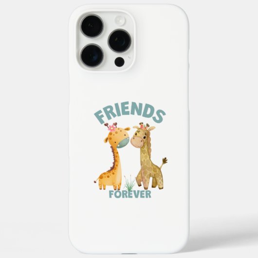 Zwei Giraffen Freunde für immer Case-Mate iPhone Hülle (Rückseite)