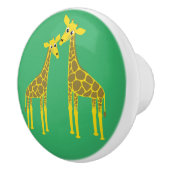 Zwei Giraffen Keramikknauf (Rechts)