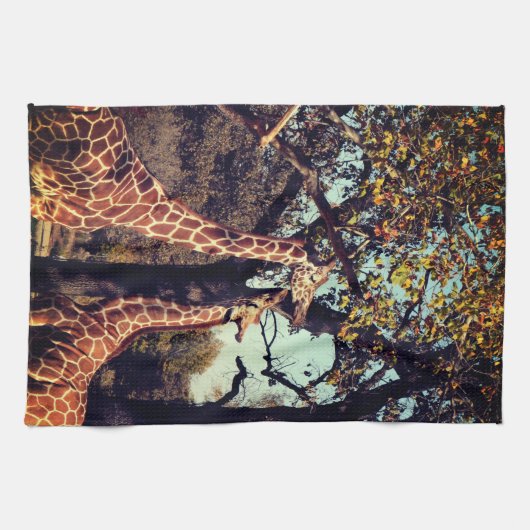 Zwei Giraffen Küchentücher (Horizontal)