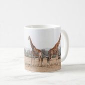 ZWEI GIRAFFES KAFFEETASSE (VorderseiteRechts)