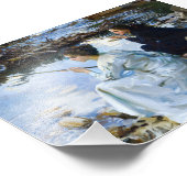 Zwei Girls Fischen von John Singer Sargent Fotodruck (Ecke)