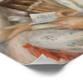 Zwei Girls Reading, Auguste Renoir Art Poster (Ecke)