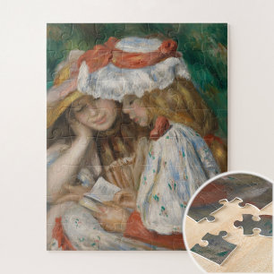 Zwei Girls Reading, Auguste Renoir Art Puzzle