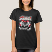 Zwei Gitarren überqueren T-Shirt (Vorderseite)