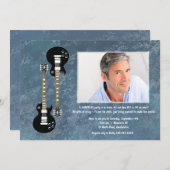 Zwei Gitarren Überraschung Foto Einladung (Vorne/Hinten)