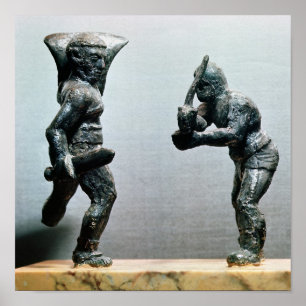 Zwei Gladiatoren im Kampf Poster