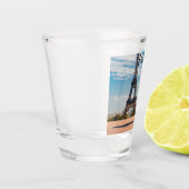 Zwei Glas Wein mit Eiffelturm (Links)