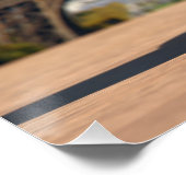 Zwei Glas Wein mit Eiffelturm Poster (Ecke)