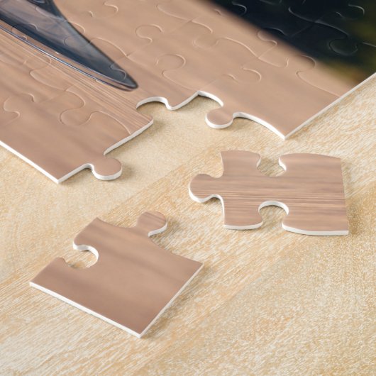 Zwei Glas Wein mit Eiffelturm Puzzle (Seite)