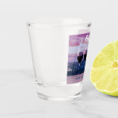 Zwei Gläser Rotwein auf der Silhouette von Florenz (Links)