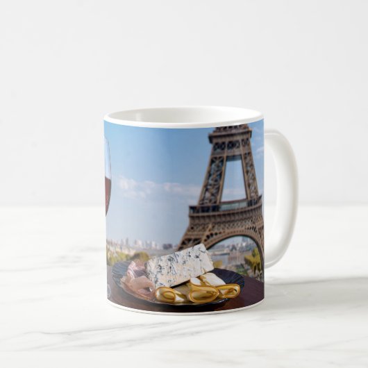 Zwei Gläser Wein im Café von Paris Kaffeetasse (VorderseiteRechts)